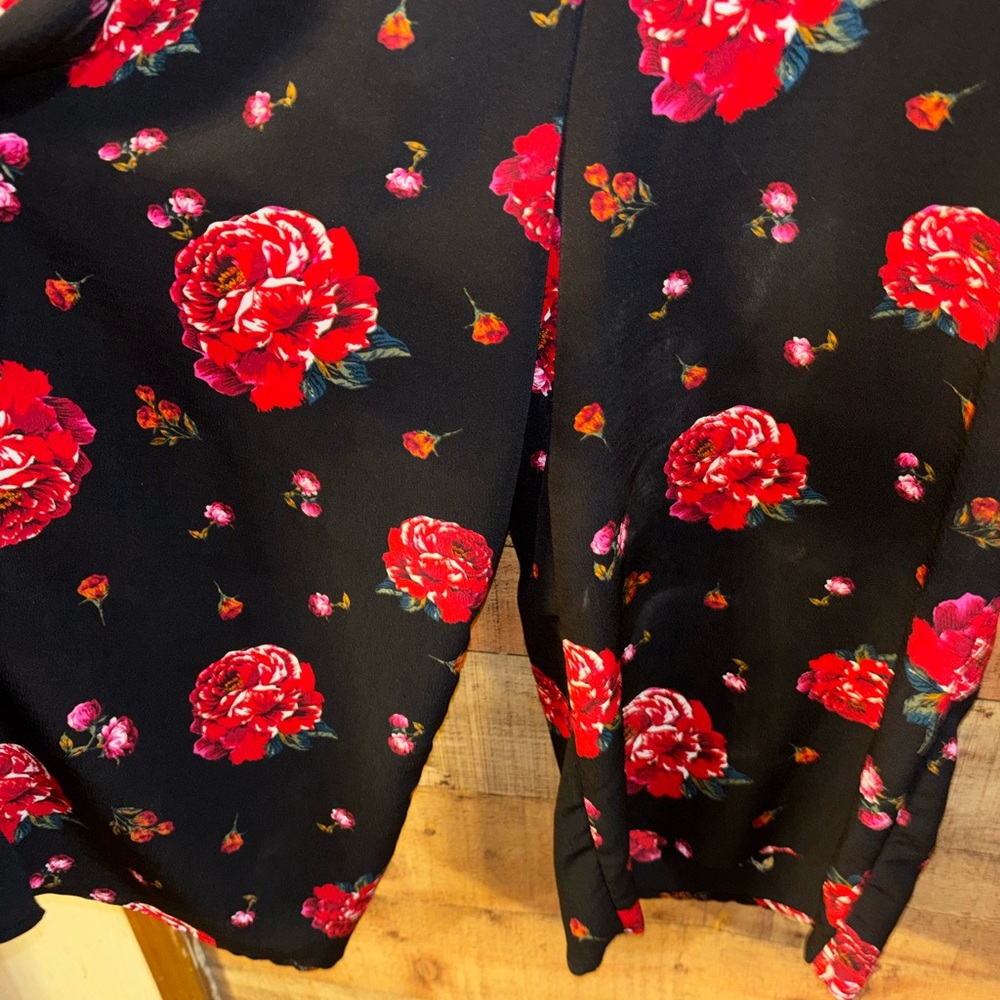 Xhilaration floral cold-shoulder romper - Picture 3 of 8